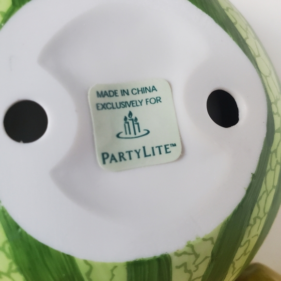 PartyLite Fruit Tealight Candleholders Lemon Orange Watermelon Set Of 3 - Picture 5 of 7